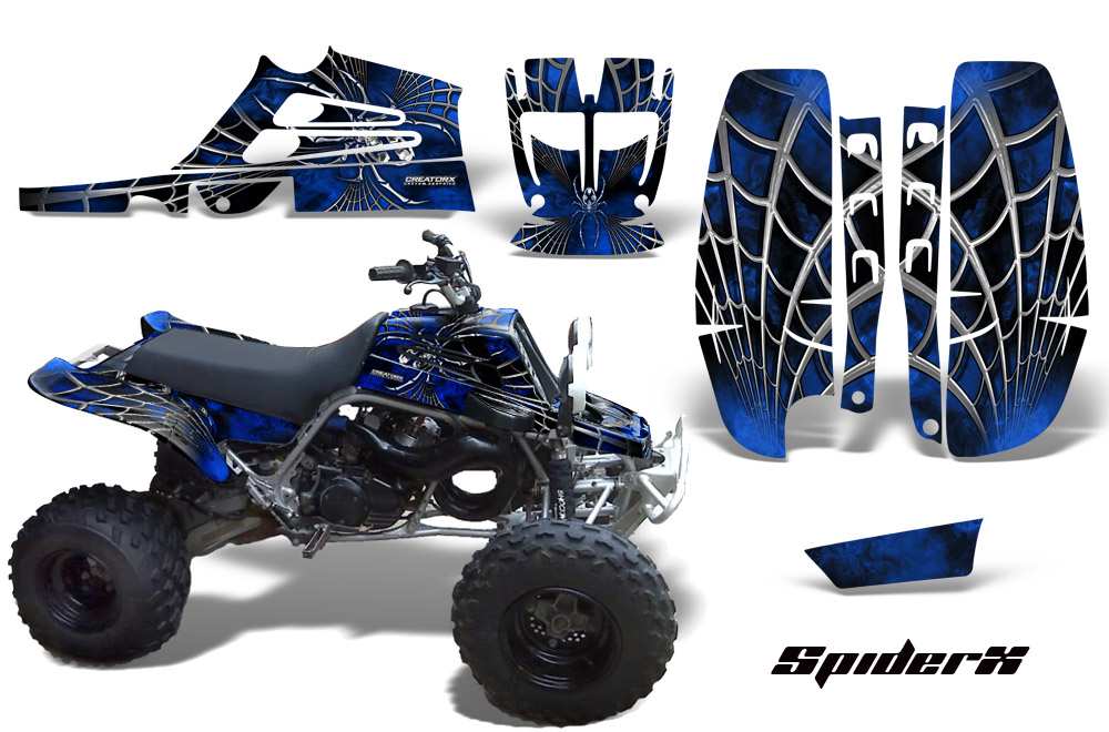 Yamaha Banshee Full Bore Graphic Kit SpiderX Blue Black